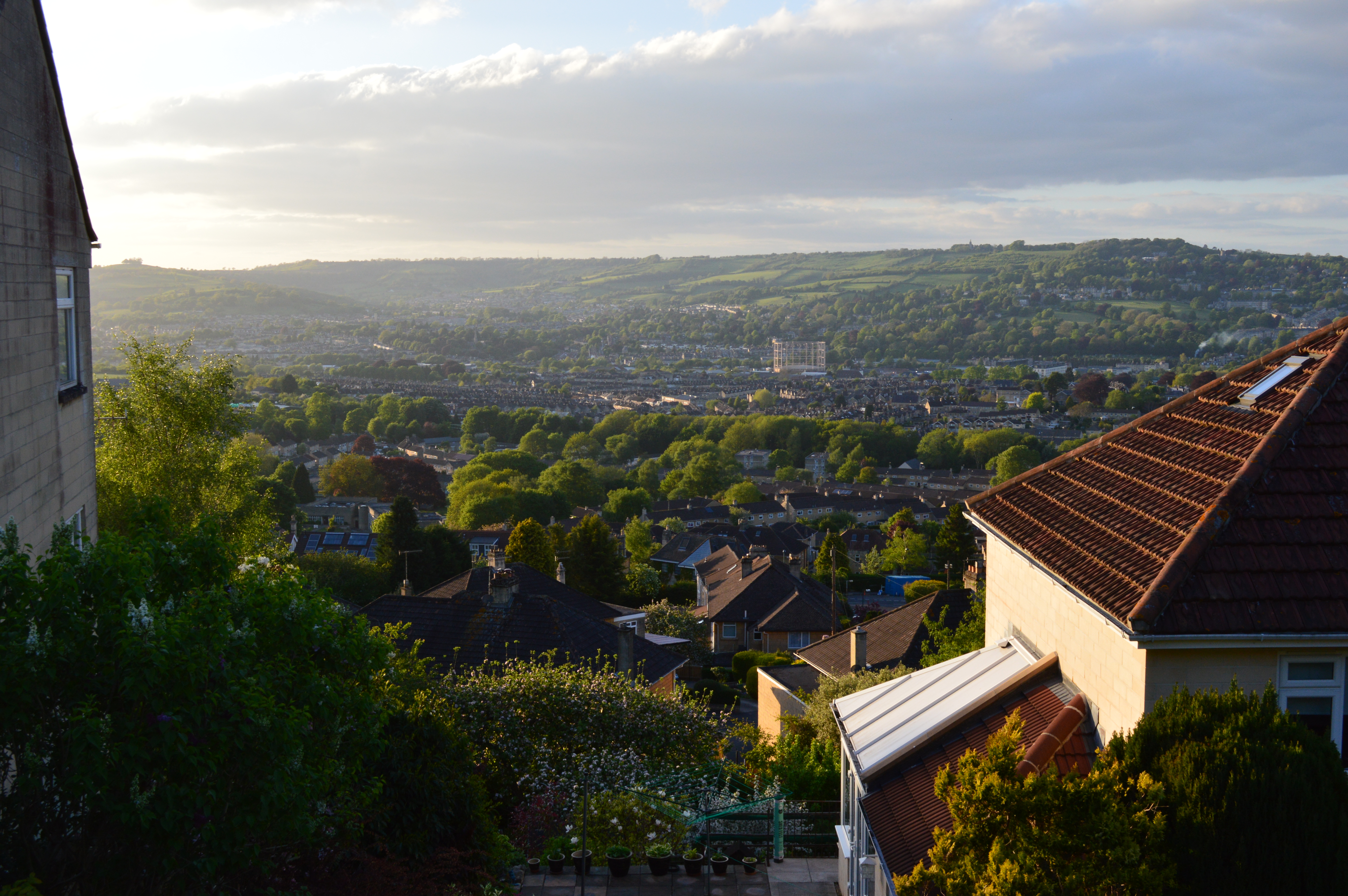 view over bath city